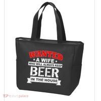 Wanted A Wife Who Will Always Keep Beer Tote Bag thumb 3