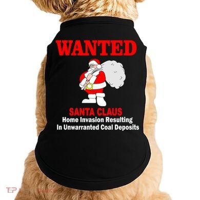 Wanted Santa Claus Home Invasion Doggie Tank