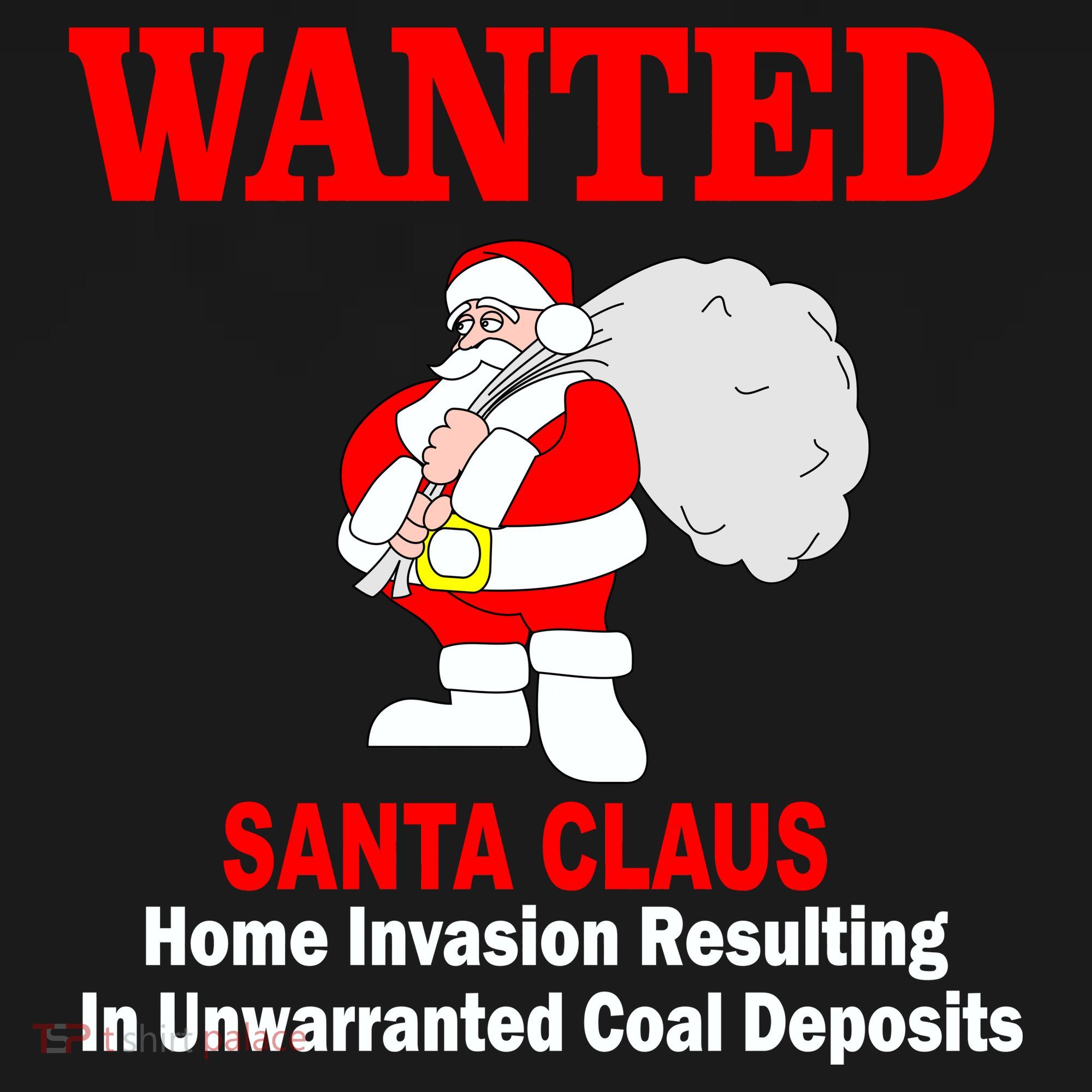 Wanted Santa Claus Home Invasion Mousepad