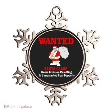 Wanted Santa Claus Home Invasion Ornament