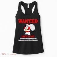 Wanted Santa Claus Home Invasion Women's Tank Top thumb 0