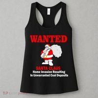 Wanted Santa Claus Home Invasion Women's Tank Top thumb 3
