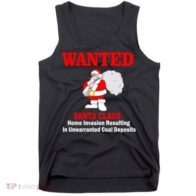 Wanted Santa Claus Home Invasion Tank Top