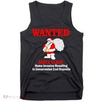 Wanted Santa Claus Home Invasion Tank Top thumb 0