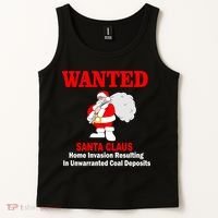 Wanted Santa Claus Home Invasion Tank Top thumb 2