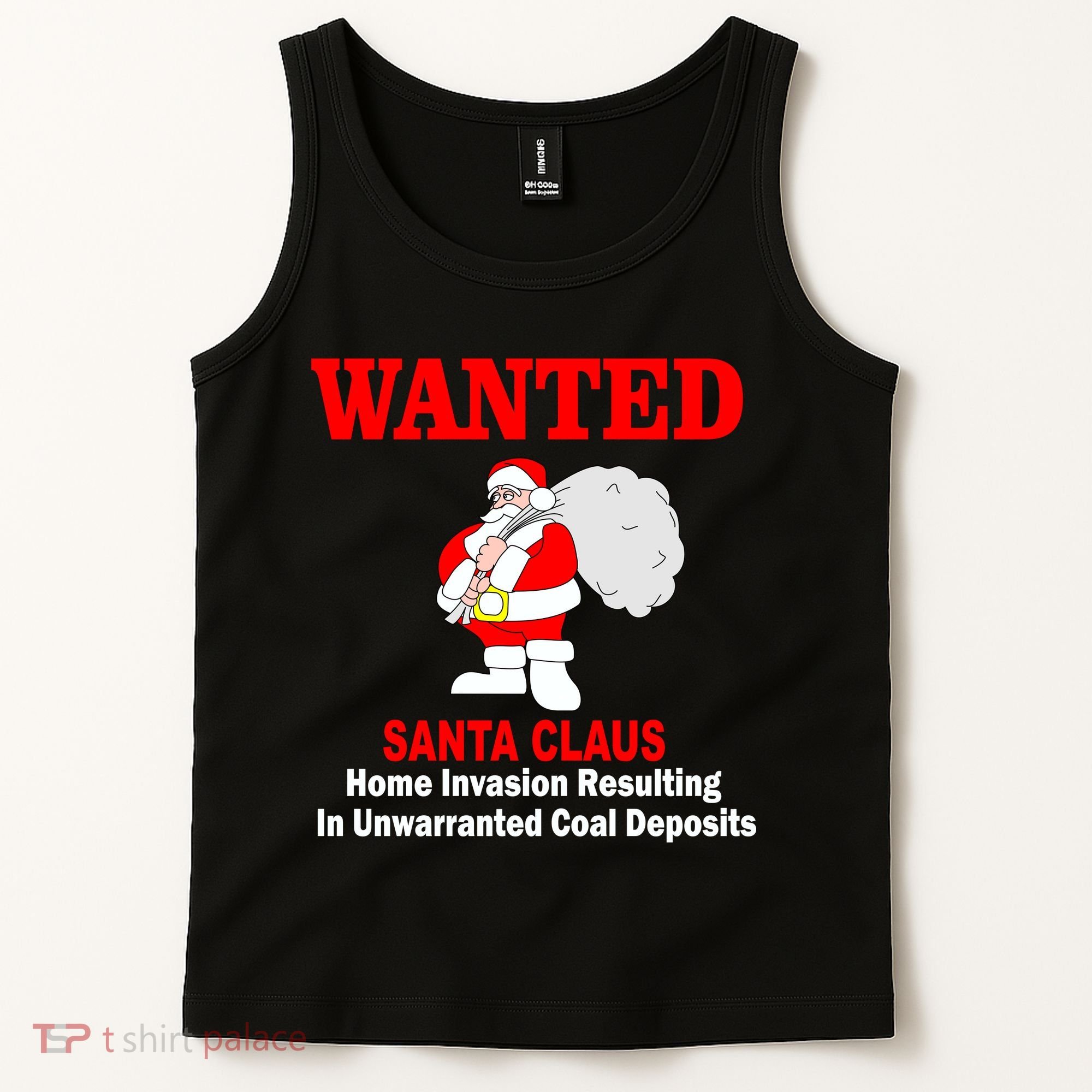 Wanted Santa Claus Home Invasion Tank Top