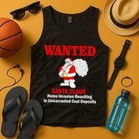 Wanted Santa Claus Home Invasion Tank Top thumb 4