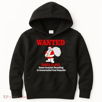 Wanted Santa Claus Home Invasion Kids Hoodie