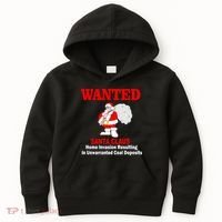 Wanted Santa Claus Home Invasion Kids Hoodie thumb 0