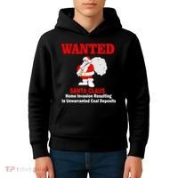 Wanted Santa Claus Home Invasion Kids Hoodie thumb 4