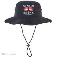 We Are On Break Summer Break Tropical Bucket Hat thumb 0