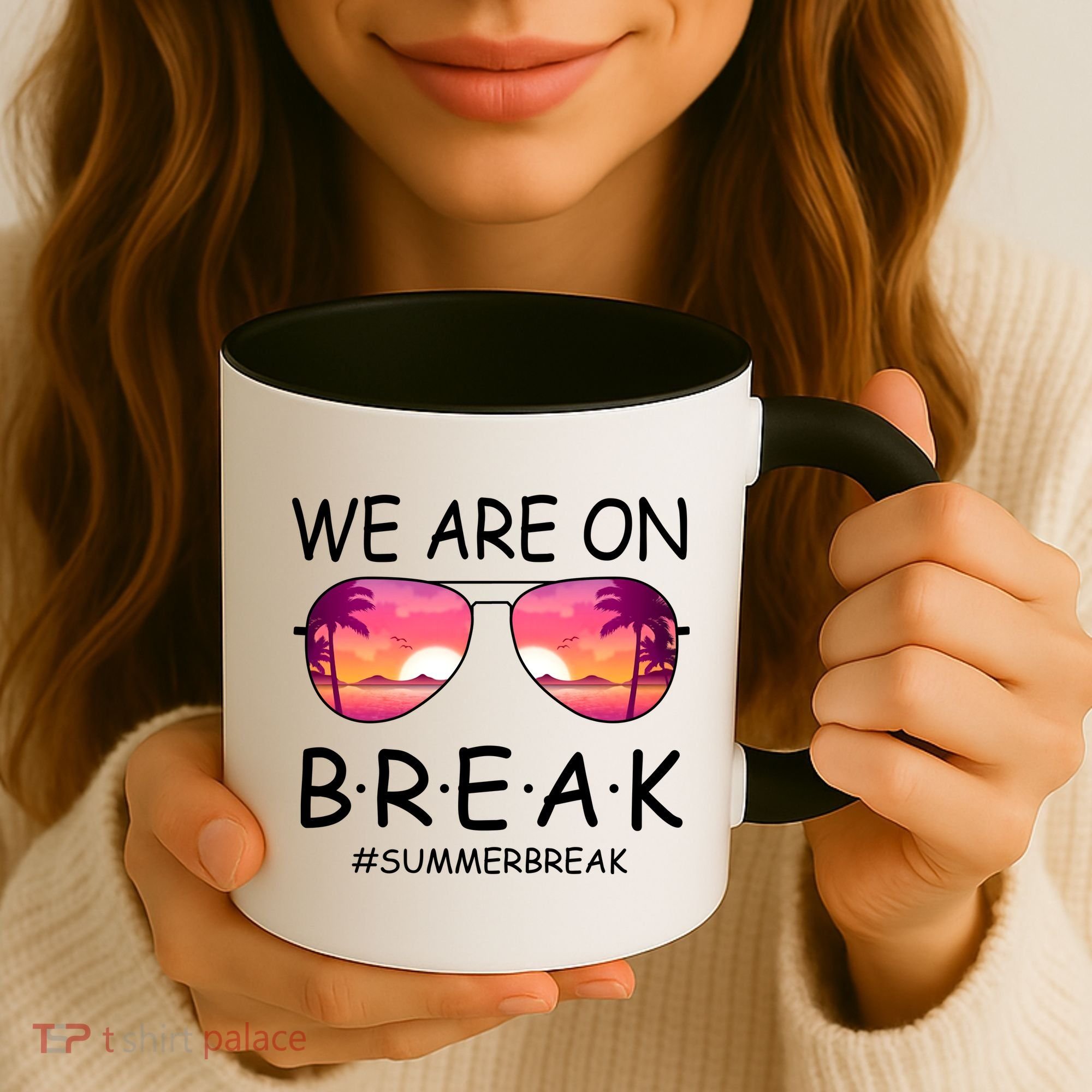 We Are On Break Summer Break Tropical Coffee Mug