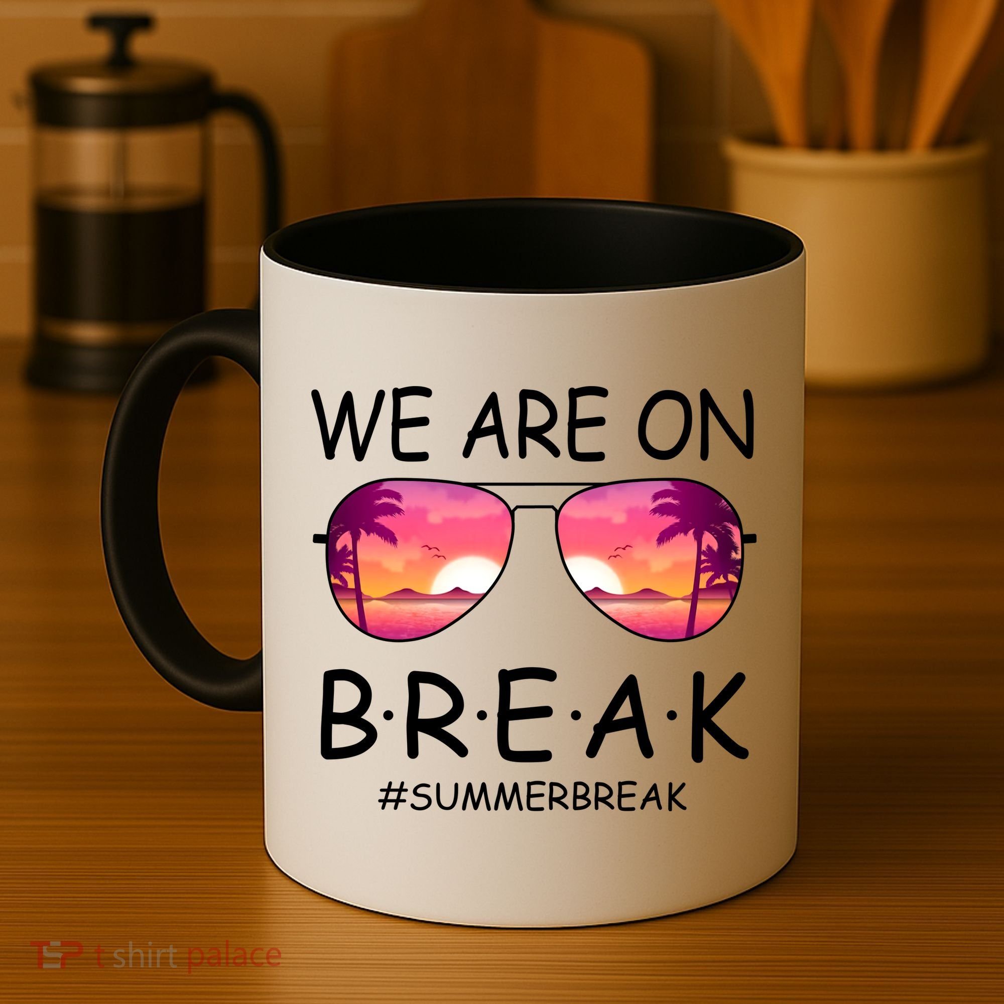 We Are On Break Summer Break Tropical Coffee Mug