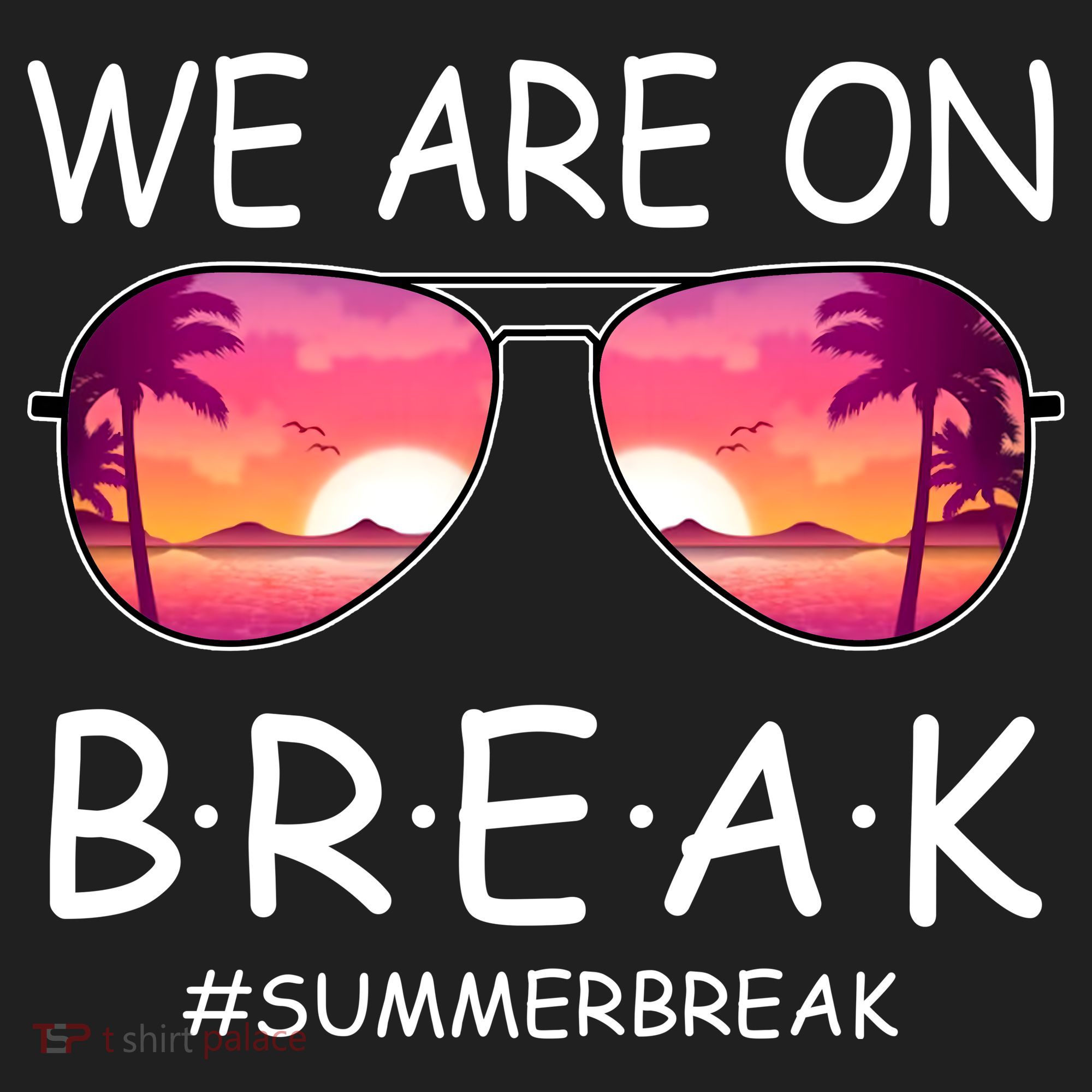 We Are On Break Summer Break Tropical Beanie
