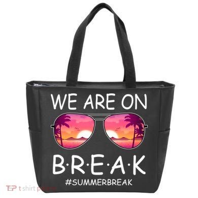 We Are On Break Summer Break Tropical Tote Bag