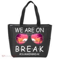 We Are On Break Summer Break Tropical Tote Bag thumb 0