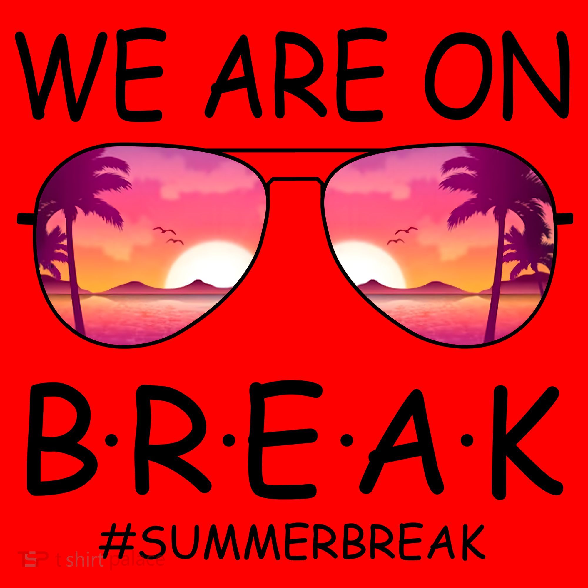 We Are On Break Summer Break Tropical Santa Hat