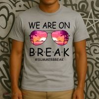 We Are On Break Summer Break Tropical T-Shirt thumb 3