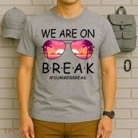 We Are On Break Summer Break Tropical T-Shirt thumb 6