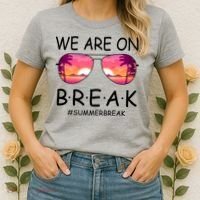 We Are On Break Summer Break Tropical Women's T-Shirt thumb 2