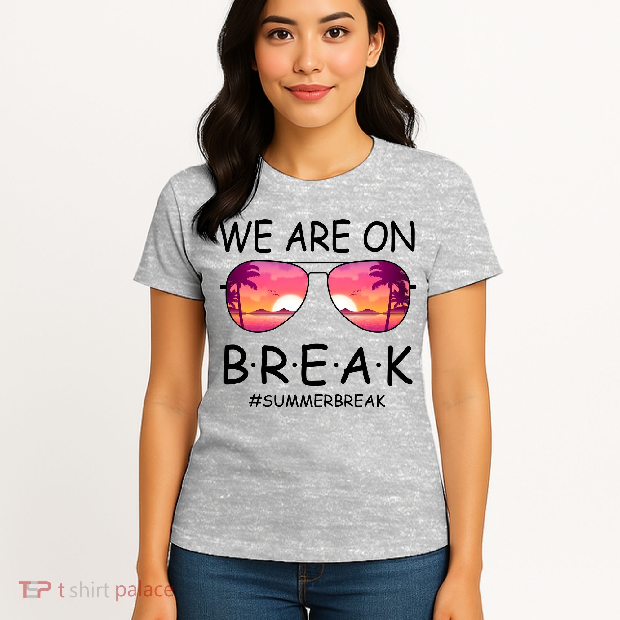 We Are On Break Summer Break Tropical Women's T-Shirt