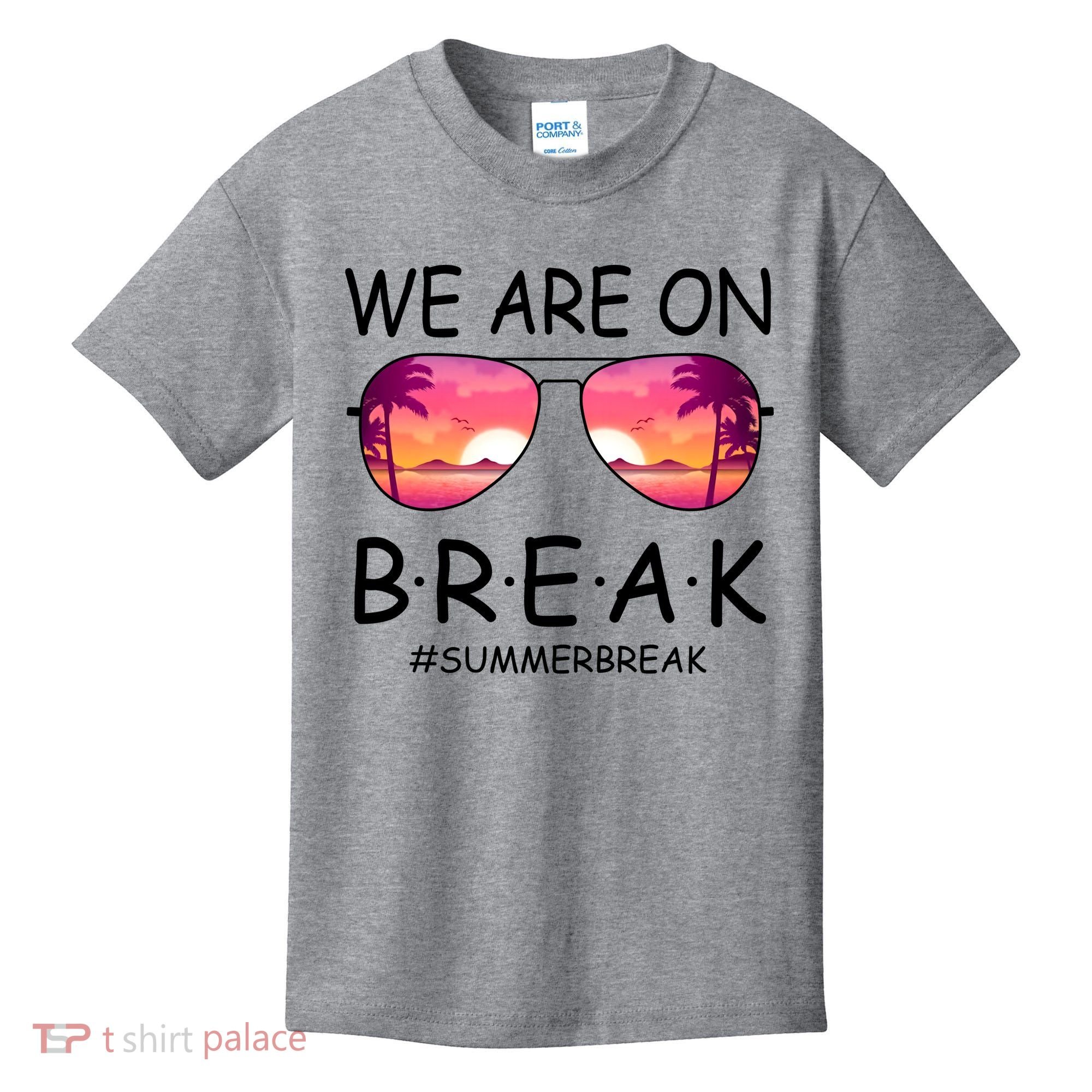 We Are On Break Summer Break Tropical Kids T-Shirt