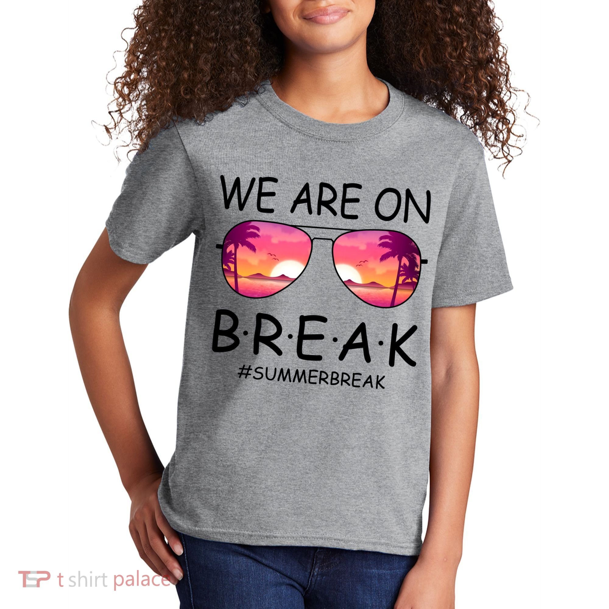 We Are On Break Summer Break Tropical Kids T-Shirt
