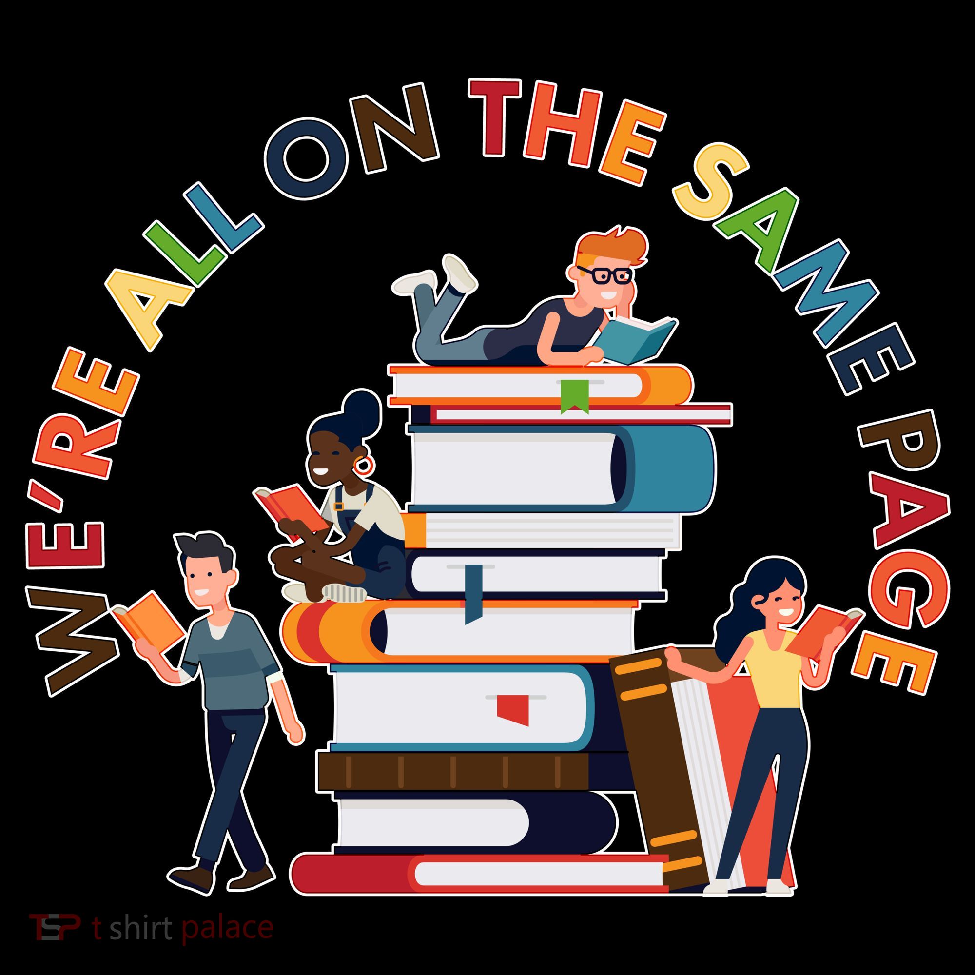 Were All One The Same Page Library Reading Fan Book Lover Coffee Mug