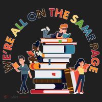 Were All One The Same Page Library Reading Fan Book Lover Tumbler thumb 3