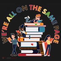 Were All One The Same Page Library Reading Fan Book Lover Women's Tank Top thumb 5