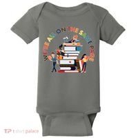 Were All One The Same Page Library Reading Fan Book Lover Baby Bodysuit thumb 0