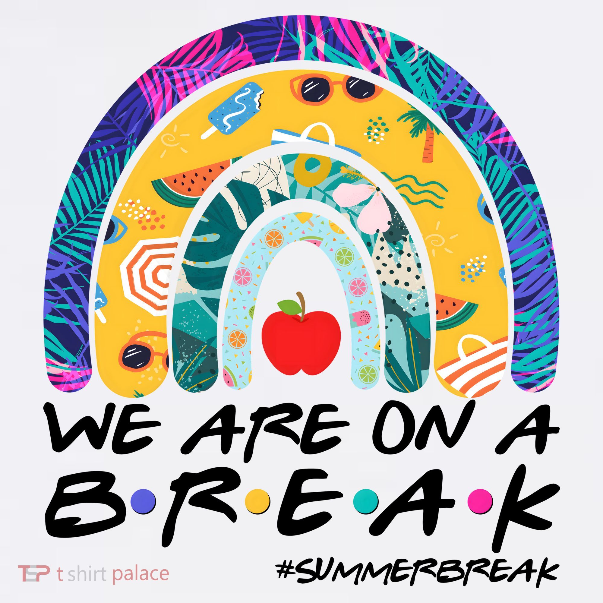 We Are On A Break #Summerbreak Schools Out Apron