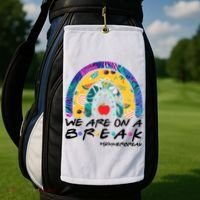 We Are On A Break #Summerbreak Schools Out Golf Towel thumb 2