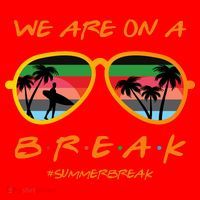 We Are On Summer Break Schools Out Santa Hat thumb 1