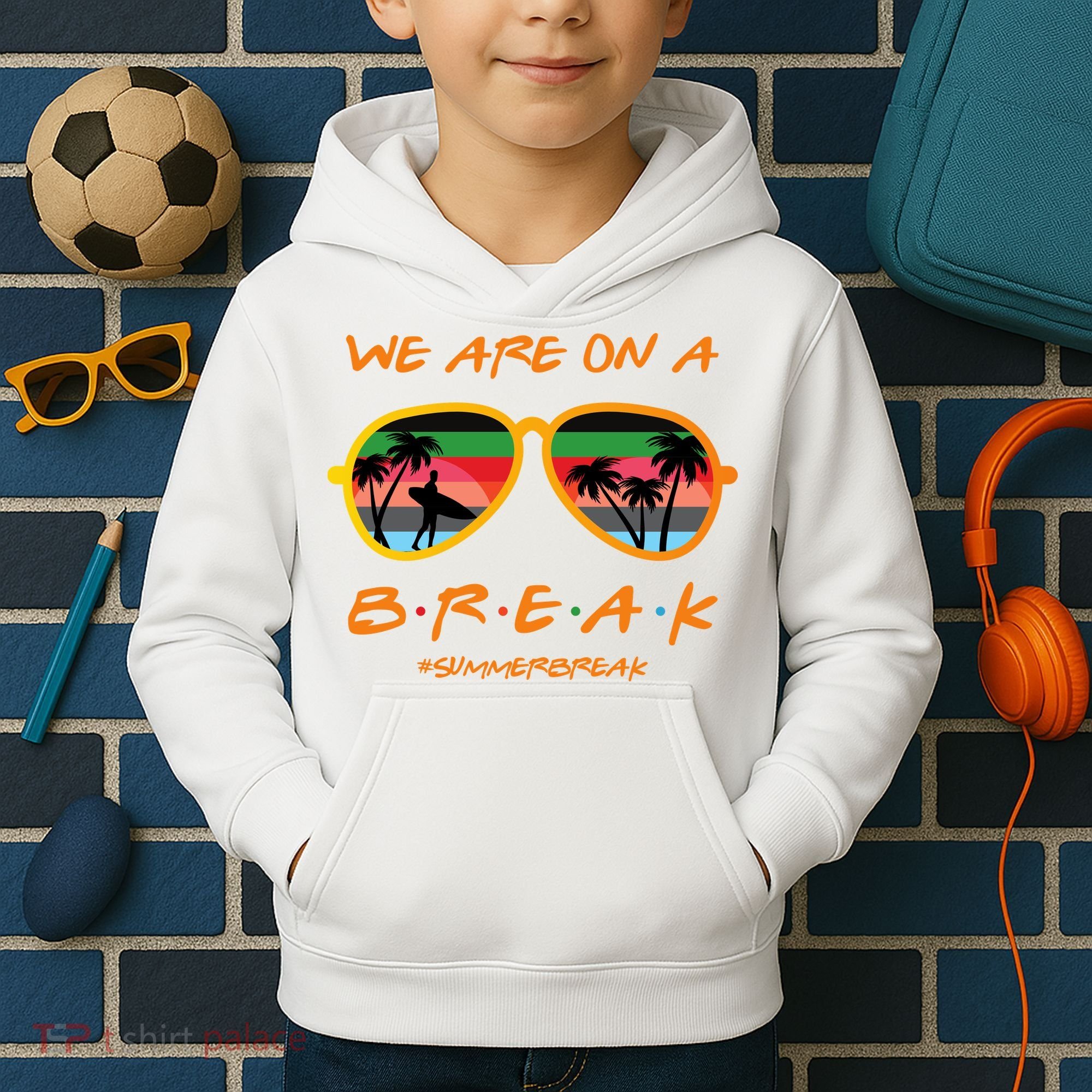 We Are On Summer Break Schools Out Kids Hoodie
