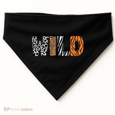 Wild Animal Pattern Cow Leopard Zebra Tiger Animal Print USA-Made Doggie Bandana