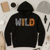 Wild Animal Pattern Cow Leopard Zebra Tiger Animal Print Hoodie thumb 3