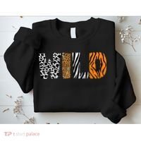 Wild Animal Pattern Cow Leopard Zebra Tiger Animal Print Sweatshirt thumb 2