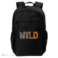 Wild Animal Pattern Cow Leopard Zebra Tiger Animal Print Backpack thumb 0