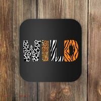 Wild Animal Pattern Cow Leopard Zebra Tiger Animal Print Coaster thumb 0