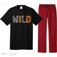 Wild Animal Pattern Cow Leopard Zebra Tiger Animal Print Pajama Set thumb 0