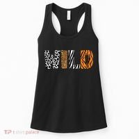 Wild Animal Pattern Cow Leopard Zebra Tiger Animal Print Women's Tank Top thumb 0