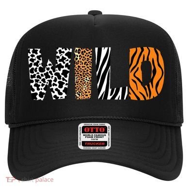 Wild Animal Pattern Cow Leopard Zebra Tiger Animal Print Hat
