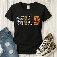 Wild Animal Pattern Cow Leopard Zebra Tiger Animal Print Women's T-Shirt thumb 3