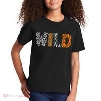 Wild Animal Pattern Cow Leopard Zebra Tiger Animal Print Kids T-Shirt thumb 2
