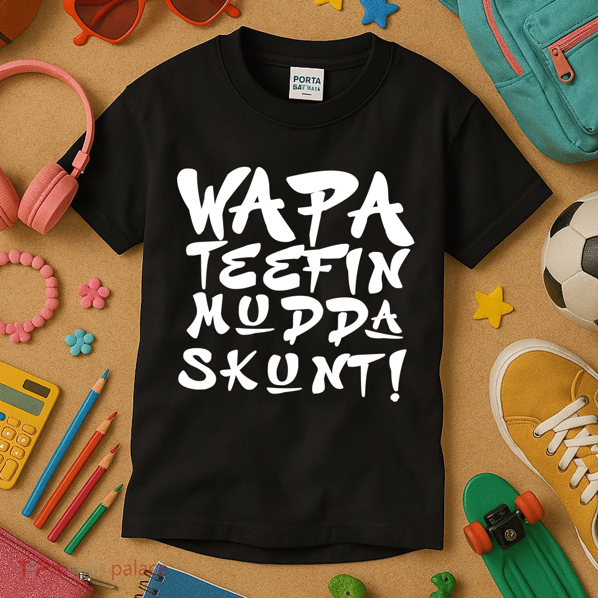 WAPA TEEFIN Mudda Skunt Kids T-Shirt