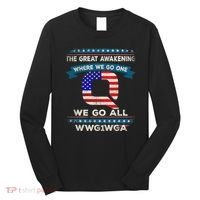 We Are Q | QAnon Flag WWG1WGA Q Anon Long Sleeve Shirt thumb 0