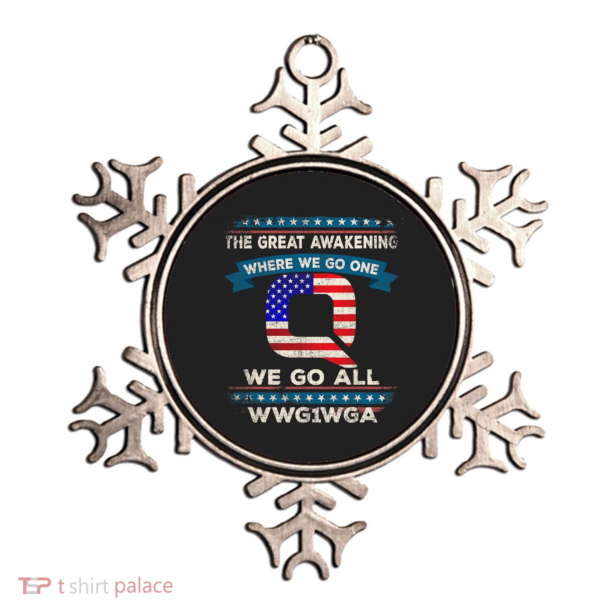 We Are Q | QAnon Flag WWG1WGA Q Anon Ornament