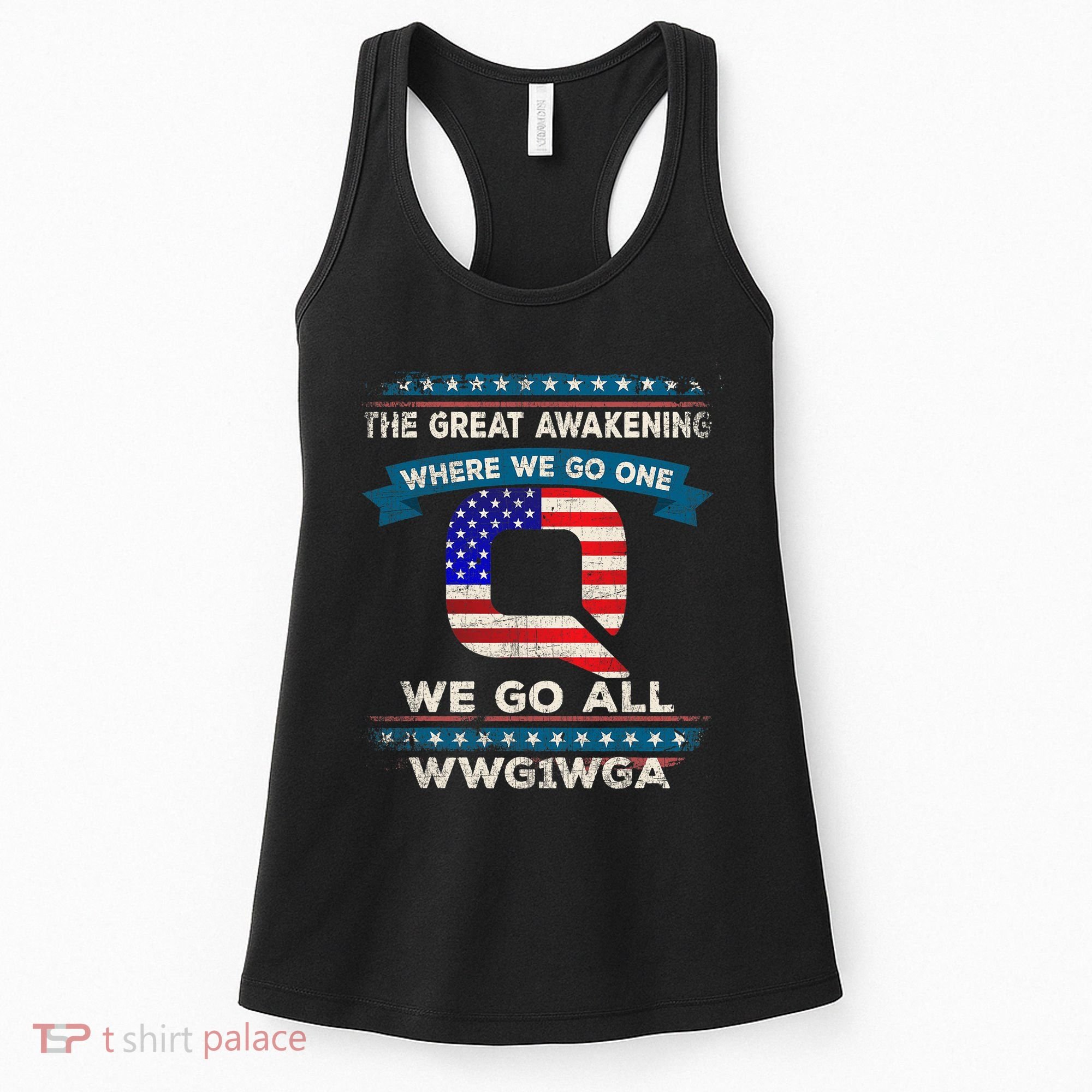 We Are Q | QAnon Flag WWG1WGA Q Anon Women's Tank Top