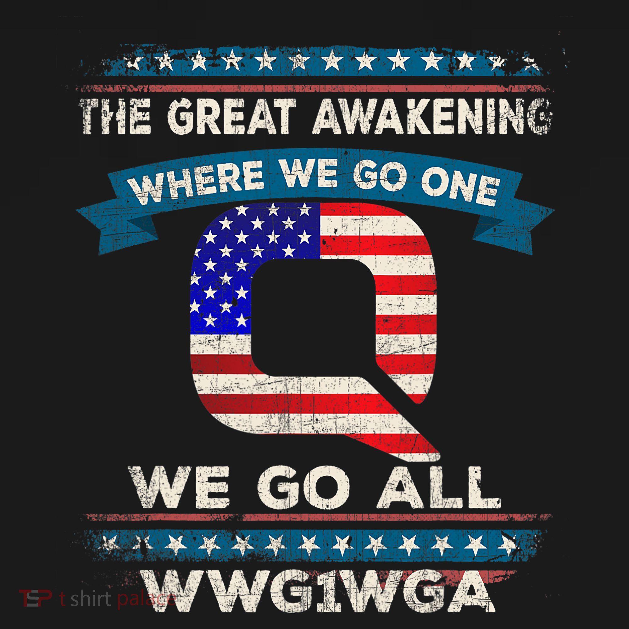 We Are Q | QAnon Flag WWG1WGA Q Anon Women's Tank Top